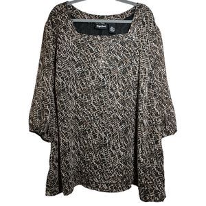 ** FINAL SALE** Maggie Barnes Woman's Blouse Size 2X